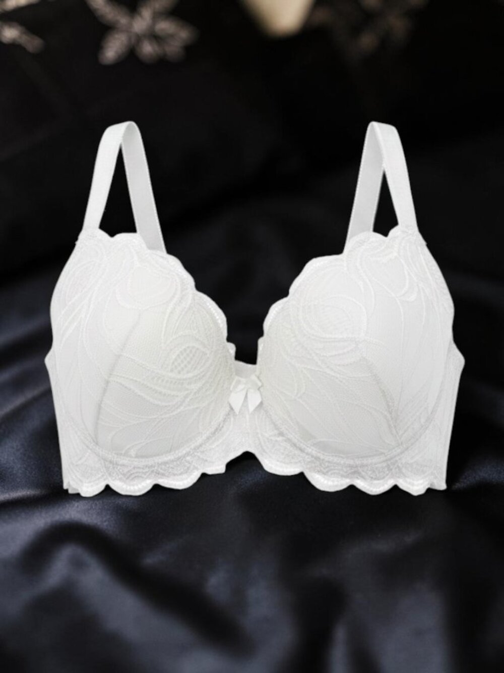 Paramour White Lace Underwire Bra 38C NWT